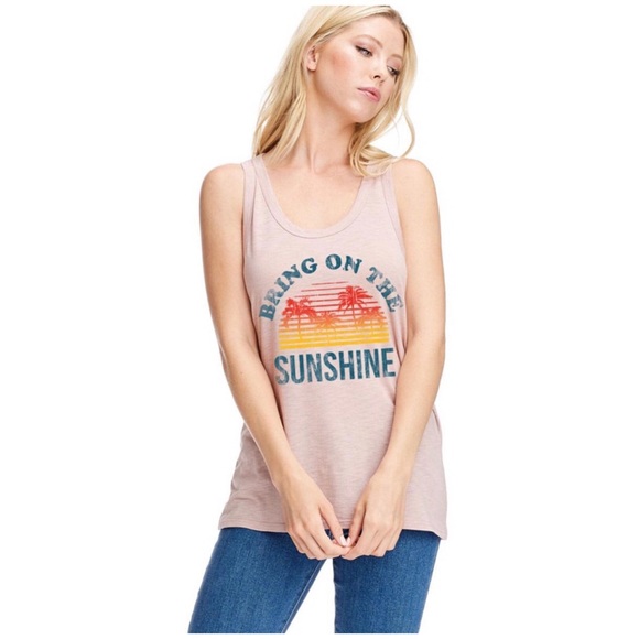 White Bring On The Sunshine Tank - Picture 6 of 6